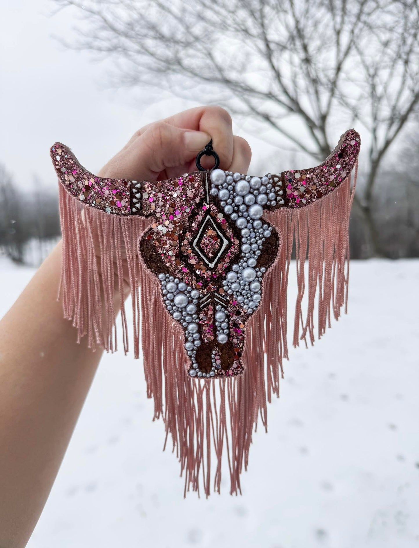 Pearl Cowgirl Large Bull