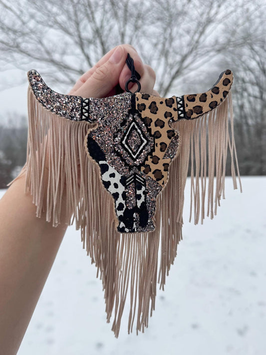 Leopard/Cow print bull